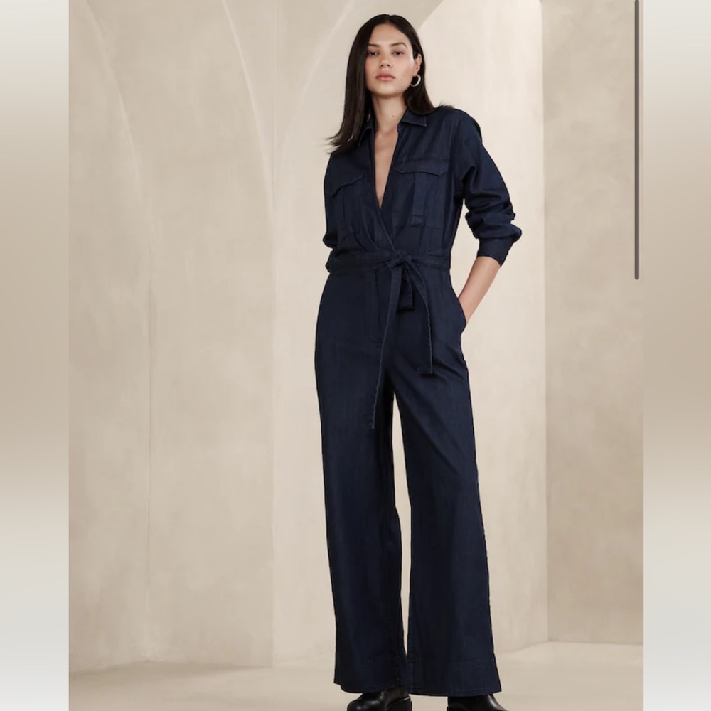 Banana Republic Denim Jumpsuit Size 16. Final price